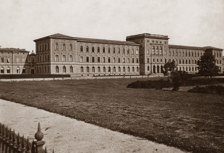 The Polytechnic Institute in Munich (b/w photo)
