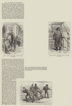 Life on Board a Troop-Ship (engraving)