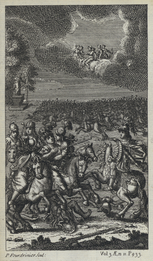 Illustration for John Dryden's translation of Virgil's Aeneid (engraving)