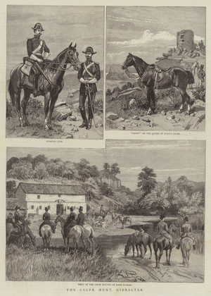 The Calpe Hunt, Gibraltar (engraving)