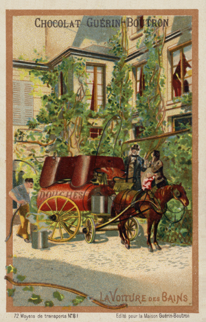 Bathing wagon (chromolitho)