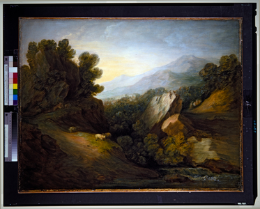 Landscape, 18th century (canvas)