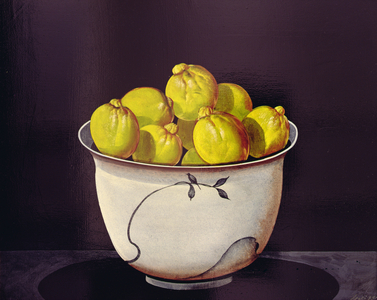 White Bowl of Lemons, 1998 (oil on canvas)
