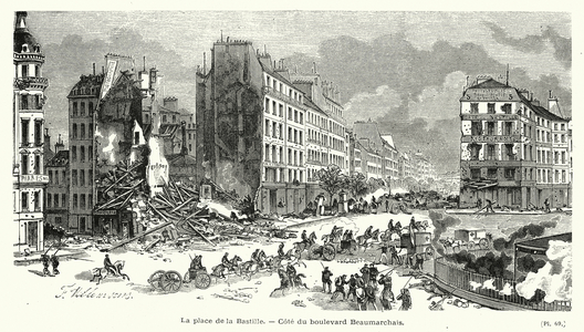 La place de la Bastille (engraving)