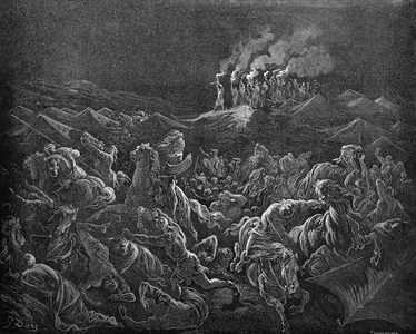 The Midianites put to flight - Bible