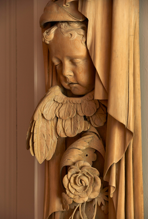 Detail from the Presence Chamber, West Elevation, Kensington Palace (limewood)