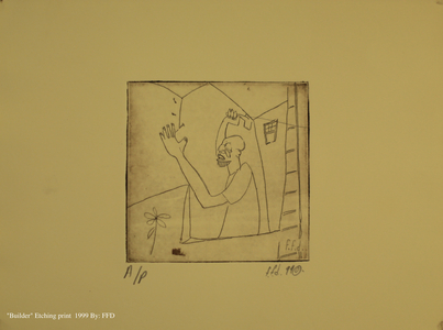 Builder, 1999 (etching print)