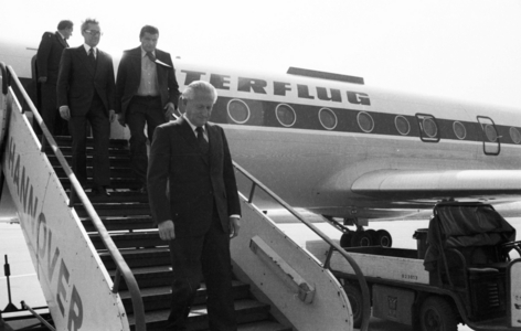 DEU Germany, Hanover: The visit of the GDR economic expert, Guenter Mittag, …, 1980 (photo)