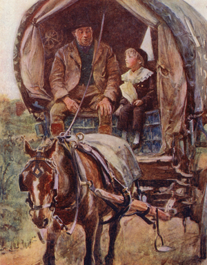 David Copperfield’s Boyhood (colour litho)