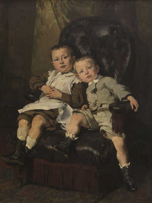 Paul and Edmond Roger, Stepchildren of the Painter, 1872 (oil on canvas)
