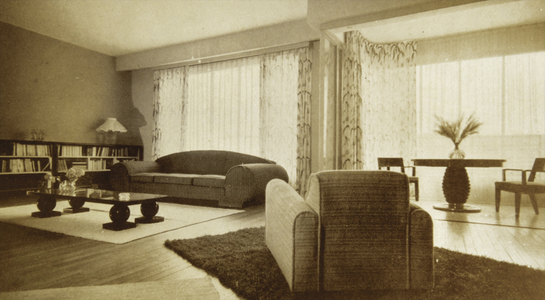 Living room designed by Jean Royère