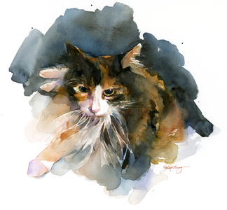 Calico Cat, 2015 (watercolor)