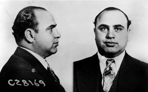Al Capone (1899-1947), Prohibition era gangster boss in 1931 mug shot