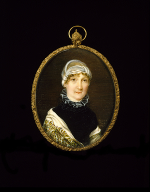 Portrait of Mrs. Jonathan Bates, 1821 (watercolour on ivory)
