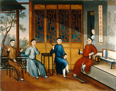 A Trio of Musicians, c.1800 (oil on canvas)