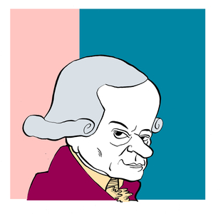 Michael Haydn - caricature of the Austrian composer