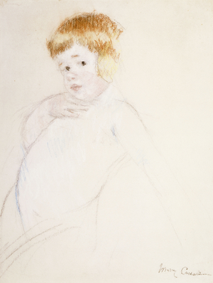 Study for the Baby for The Caress, c.1902 (pastel on paper laid on board)