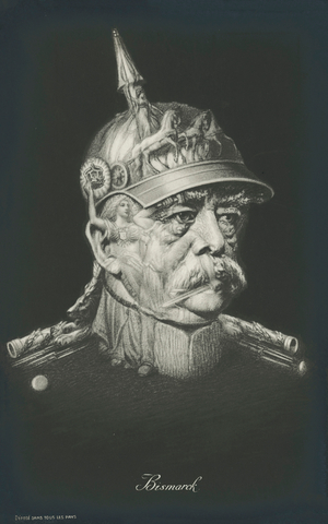 Otto von Bismarck, German politician and statesman (litho)