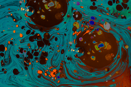 Traditional Ottoman Turkish abstract marbling art patterns as background