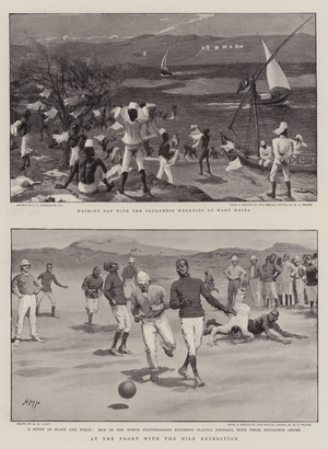 At the Front with the Nile Expedition (litho)