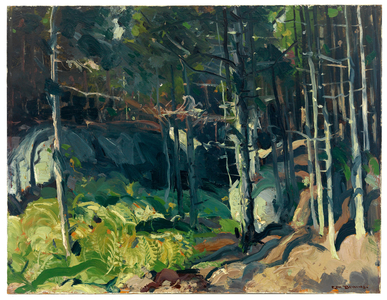 Fern Woods, 1913 (oil on board)