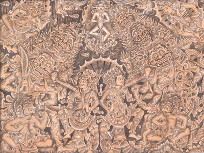 The Barathayuda War (acrylic on canvas)