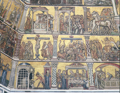 Detail of the Ceiling, Baptistery, Florence (mosaic)