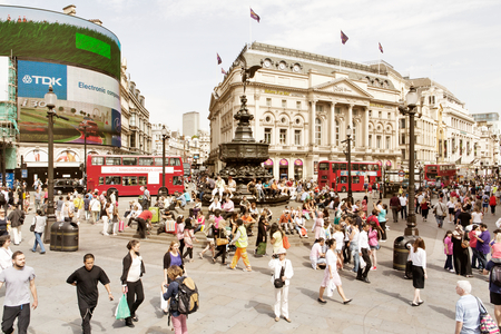 Piccadilly circus, Open Bus Tour, London, UK, August 2013 (photo)