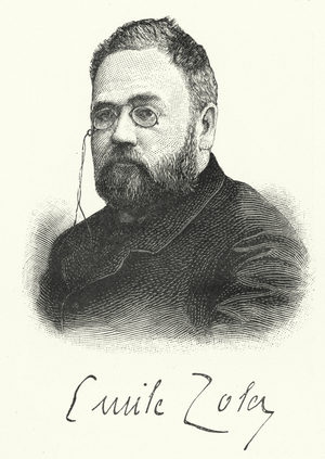 Emile Zola, French novelist and playwright (litho)