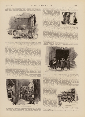 Scenes at Chelsea Hospital, London (engraving)