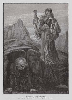 The Spell Cast on Merlin (engraving)