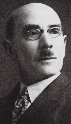 Portrait of Eugene Tily, FRSA (b/w photo)