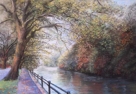Autumn on river Thames