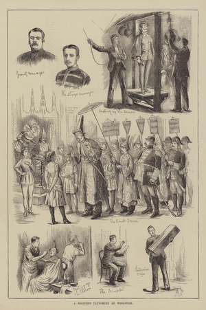 A Soldier's Pantomime at Woolwich (engraving)