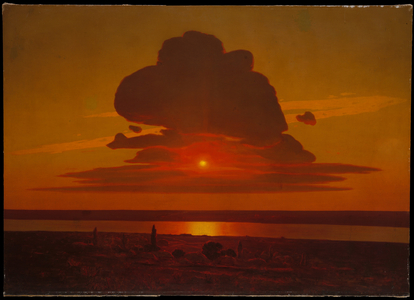 Red Sunset on the Dnieper, 1905-8 (oil on canvas)