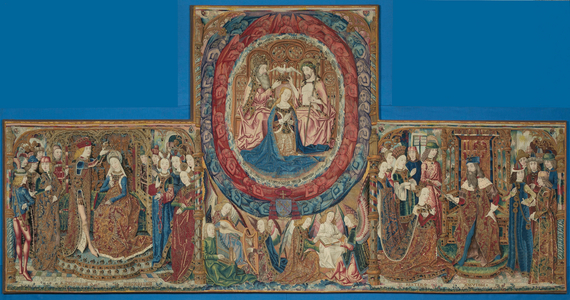 Tapisserie des trois couronnements, 1476-1488 (laine soie fils d’or et d’argent)