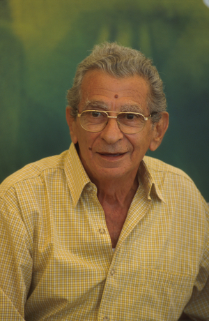 Venice, 58. International Film Festival, 'Silence. . . On Tourne!', the Director Youssef Chahine, 2001 (photo)