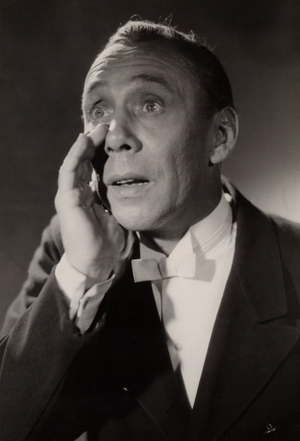German actor Rudolf Platte, Germany 1950s (b/w photo)
