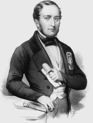 Lazare Hippolyte Carnot - minister of public education and deputy at the National Assembly in 1848 (engraving)