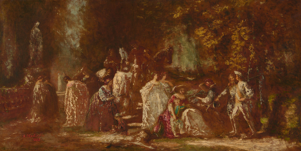 Return from the Hunt, 1860-1861 (oil on canvas)