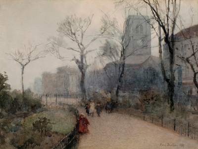 Chelsea Old Church, 1897 (watercolour)
