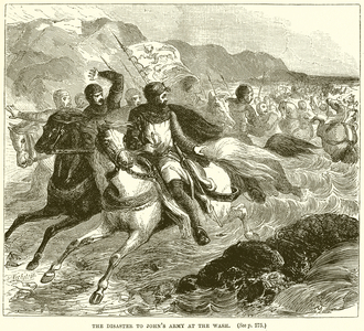 The Disaster to John's Army at the Wash (engraving)