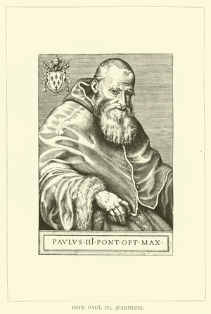 Pope Paul III, Farnese (engraving)