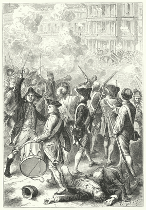 Storming of the Tuileries Palace by the sans-culottes, 1792 (engraving)