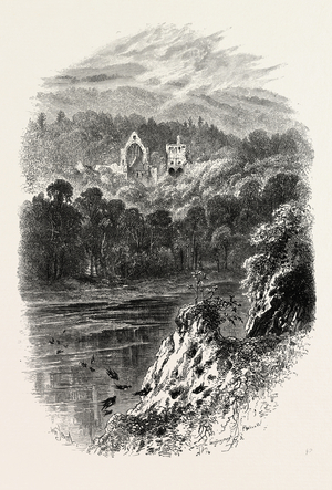Dryburgh Abbey, UK, 19th Century Engraving