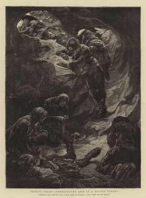 "Ninety-Three", Underground Life in a Breton Forest (engraving)