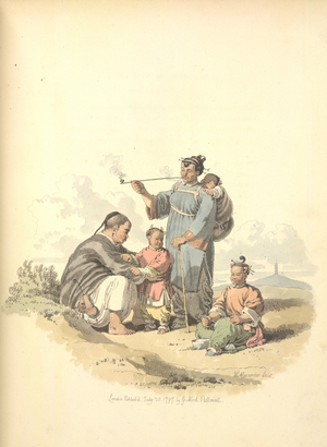 Peasant with family