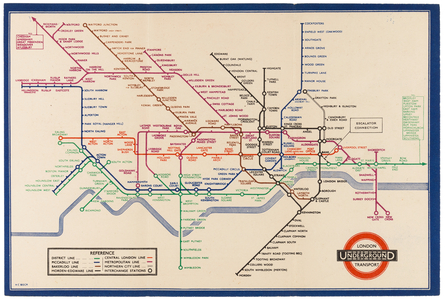 London Underground Pocket Map, 1936