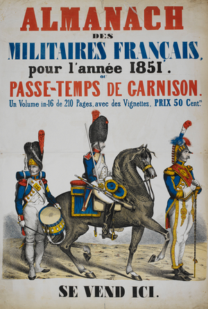 French soldiers. A grenadier drummer, a chausser and an office in French revolutionary uniform.