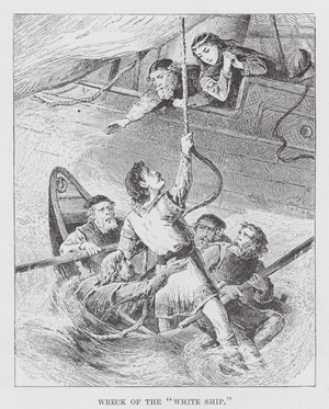 Wreck of the "White Ship" (engraving)